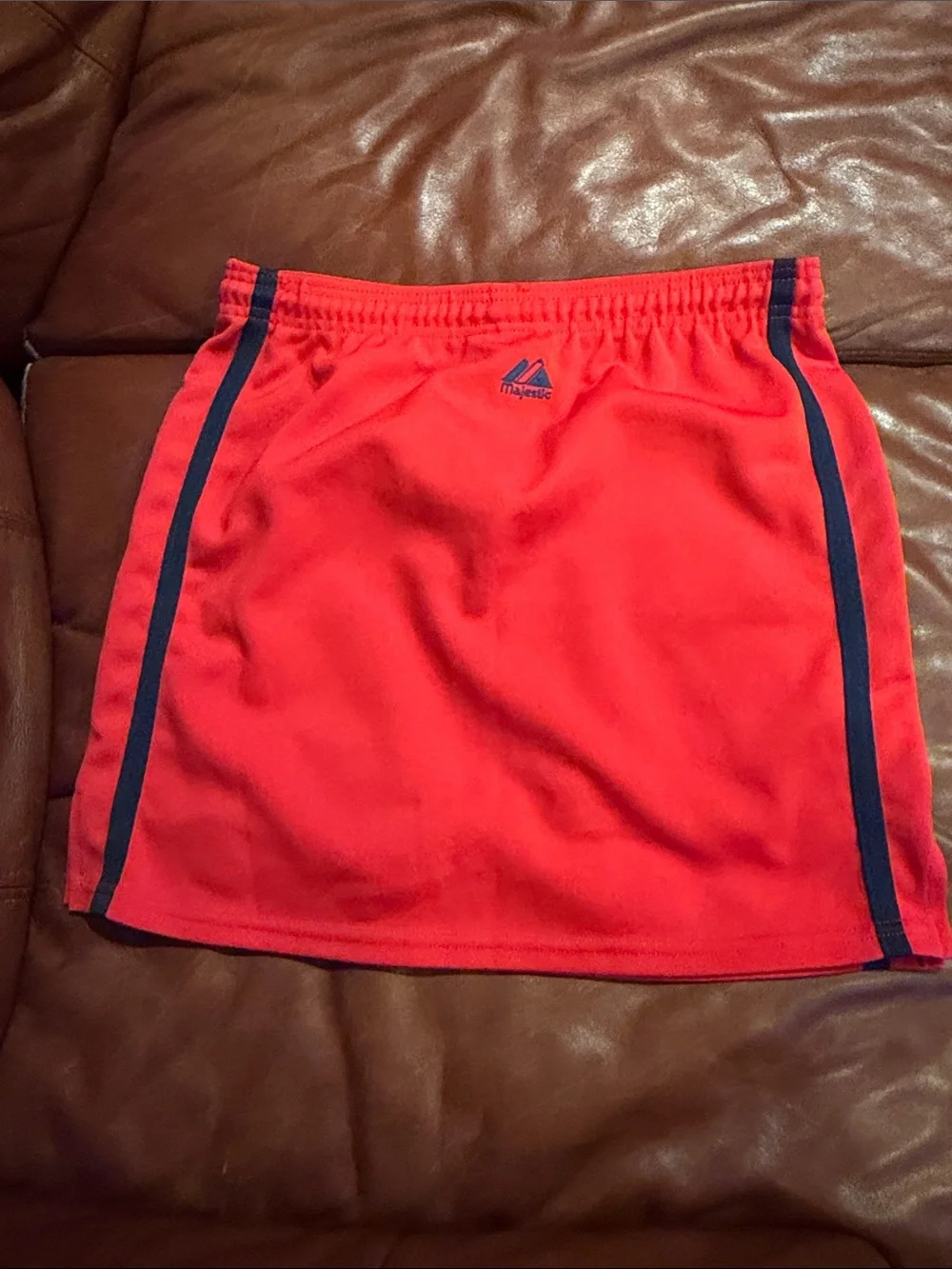 Women’s Red Athletic Skirt in Red with Navy Trim Boston Red Sox Large - Picture 3 of 3